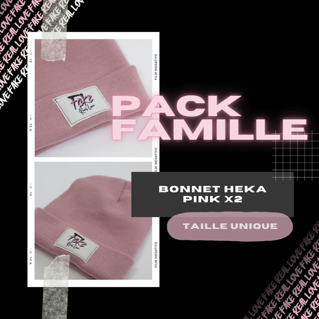 Pack Bonnet "Heka" Pink