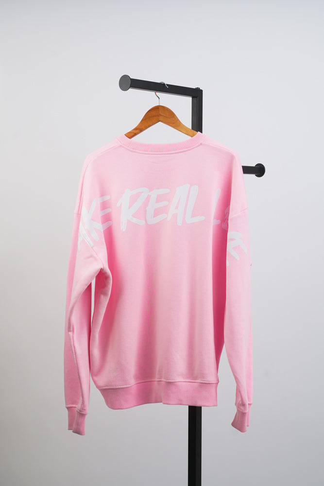 Sweat Adulte "Fom" Pink/White